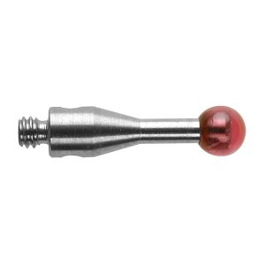 Kulka rubinowa M2, trzon ze stali nierdzewnej, śr. 3 mm, dł. 10 mm, efektywna długość robocza 7 mm