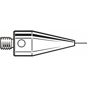 Kulka rubinowa M5, trzon z węglika wolframu, śr. 0,3 mm, dł. 30 mm, efektywna długość robocza 3 mm