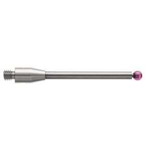 Kulka rubinowa M3, trzon z węglika wolframu, śr. 2,5 mm, dł. 30,1 mm, efektywna długość robocza 22,6 mm