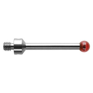 Kulka rubinowa M4, trzon ze stali nierdzewnej, śr. 5 mm, dł. 30 mm, efektywna długość robocza 26 mm