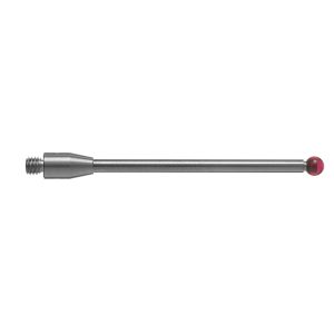 Kulka rubinowa M3, trzon z węglika wolframu, śr. 3 mm, dł. 40 mm, efektywna długość robocza 33,7 mm