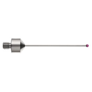 Kulka rubinowa M5, trzon z węglika wolframu, śr. 2 mm, dł. 50 mm, efektywna długość robocza 41 mm