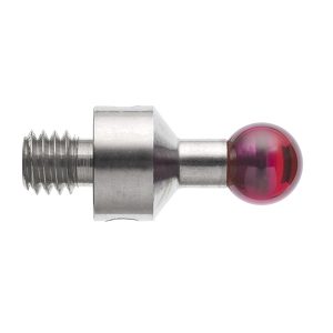 Kulka rubinowa M4, trzon ze stali nierdzewnej, śr. 5 mm, dł. 10 mm