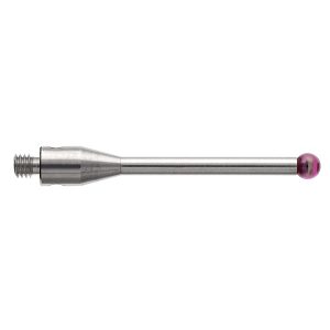 Kulka rubinowa M2, trzon ze stali nierdzewnej, śr. 2 mm, dł. 20 mm
