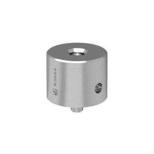 Przystawka słupka śr. 19,1 mm × 15,0 mm, ze stali nierdzewnej 303 z gwintem M4 u dołu i M6 u góry