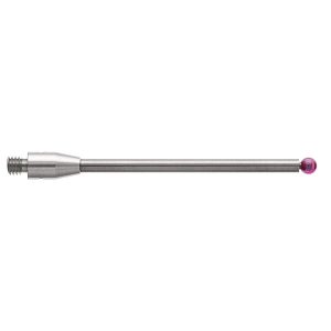 Kulka rubinowa M3, trzon z węglika wolframu, śr. 2,5 mm, dł. 40,2 mm, efektywna długość robocza 32,7 mm