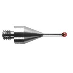 Kulka rubinowa M4, trzon ze stali nierdzewnej, śr. 2 mm, dł. 19 mm, efektywna długość robocza 9,2 mm