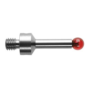 Kulka rubinowa M4, trzon ze stali nierdzewnej, śr. 3 mm, dł. 18,5 mm, efektywna długość robocza 13 mm