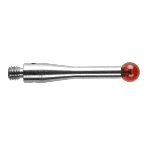 Kulka rubinowa M3, trzon ze stali nierdzewnej, śr. 5 mm, dł. 21 mm, efektywna długość robocza 21 mm