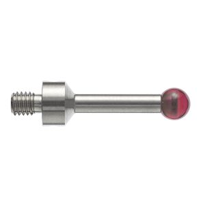 Kulka rubinowa M4, trzon ze stali nierdzewnej, śr. 5 mm, dł. 20 mm, efektywna długość robocza 15,89 mm