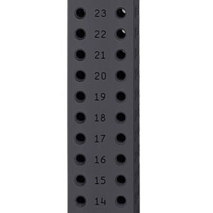 Wieżyczka 50 mm× 50 mm × 600 mm (4 boki, 2 rzędy) z gwintem M8