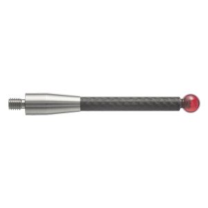 Trzpień pomiarowy M3 z kulką rubinową, śr. 3 mm, trzon z włókna węglowego, dł. 21 mm, efektywna długość robocza 13,5 mm