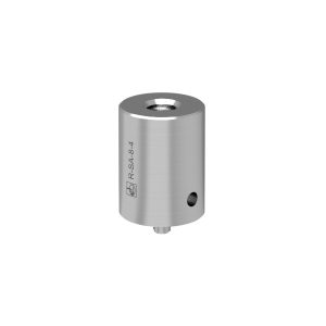 Przystawka słupka śr. 19,1 mm × 25,0 mm, ze stali nierdzewnej 303 z gwintem M4 u dołu i M8 u góry