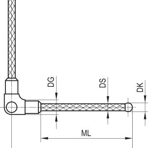 Gwiazdowy trzpień pomiarowy 1/2 M3 90°, kulka rubinowa o śr. 3 mm, trzon z włókna węglowego, długość pomiarowa 21 mm, do zastosowań ZEISS