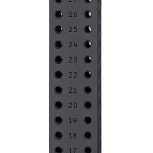 Wieżyczka 50 mm × 50 mm × 600 mm (4 boki, 2 rząd) z gwintem M6