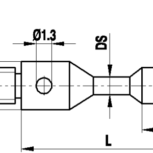 Walec M2 z węglika wolframu, śr. 1,5 mm, dł. 11 mm, długość pomiarowa 1,5 mm, do zastosowań ZEISS