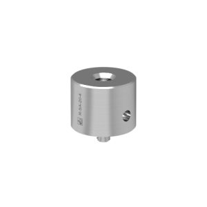 Przystawka słupka śr. 19,1 mm × 15,0 mm, ze stali nierdzewnej 303 z gwintem M4 u dołu i 1/4-20 u góry